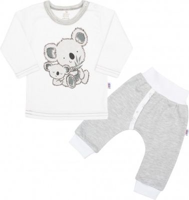 Kojenecké tričko s dlohým rukávem a tepláčky New Baby Koala Bears, Šedá, 56 (0-3m) - obrázek 1