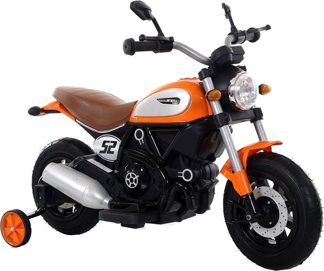 Dětská elektrická motorka Shadow - oranžová - obrázek 1