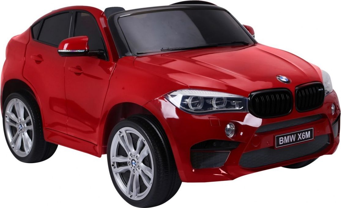 Elektrické autíčko BMW X6 M, 2 místné lakované - červené - obrázek 3