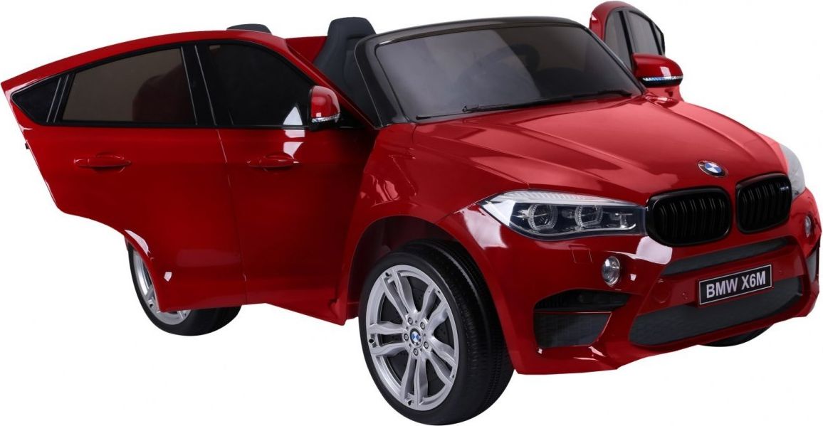 Elektrické autíčko BMW X6 M, 2 místné lakované - červené - obrázek 5