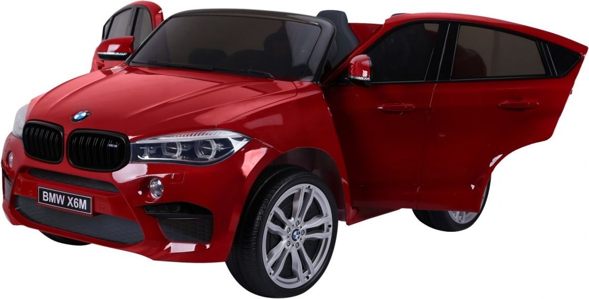 Elektrické autíčko BMW X6 M, 2 místné lakované - červené - obrázek 8