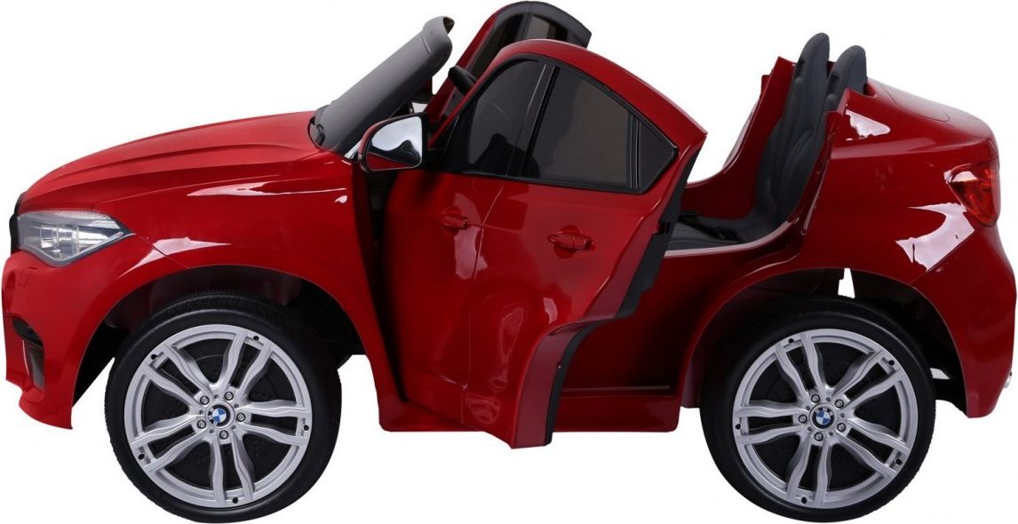 Elektrické autíčko BMW X6 M, 2 místné lakované - červené - obrázek 9
