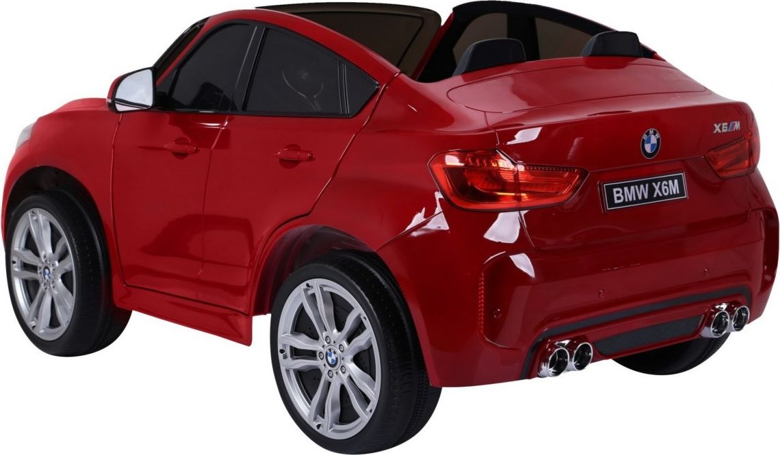 Elektrické autíčko BMW X6 M, 2 místné lakované - červené - obrázek 11
