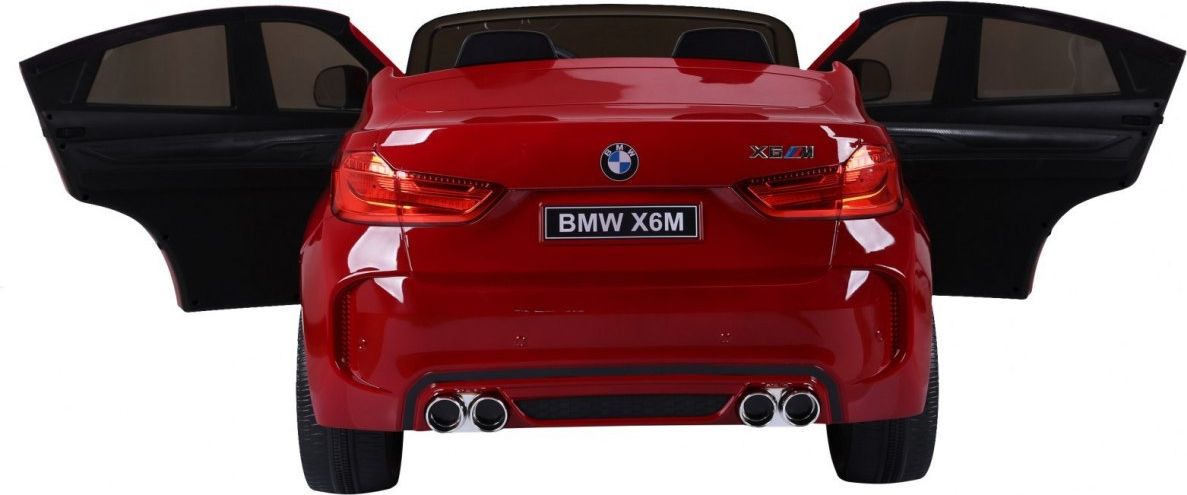 Elektrické autíčko BMW X6 M, 2 místné lakované - červené - obrázek 12