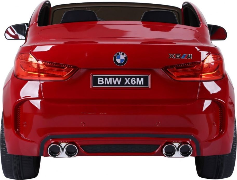 Elektrické autíčko BMW X6 M, 2 místné lakované - červené - obrázek 13