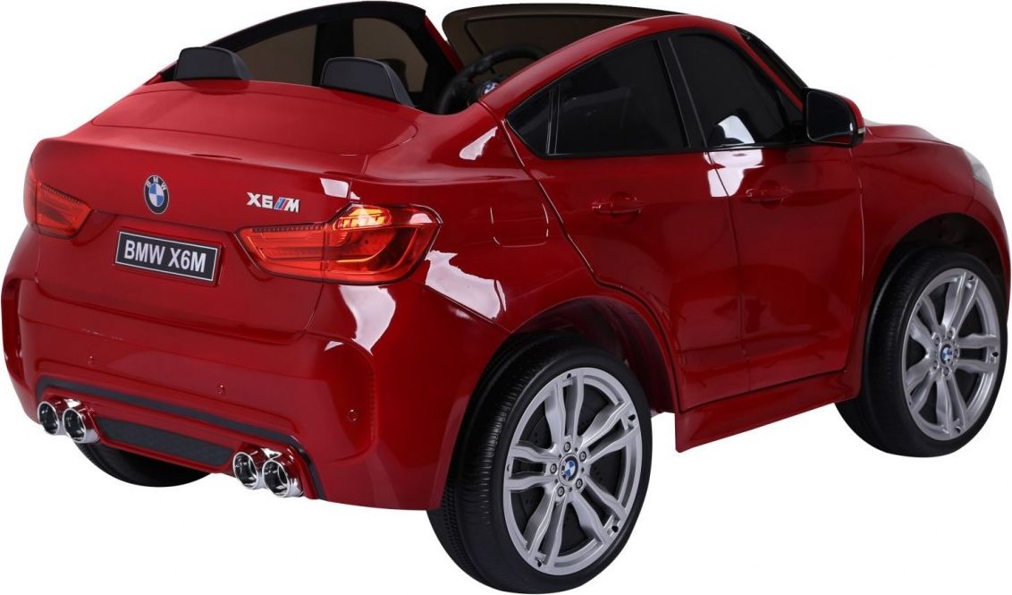 Elektrické autíčko BMW X6 M, 2 místné lakované - červené - obrázek 14