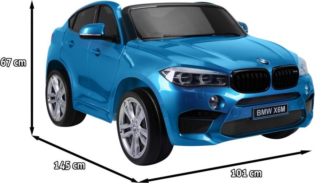 Elektrické autíčko BMW X6 M, 2 místné lakované - červené - obrázek 17