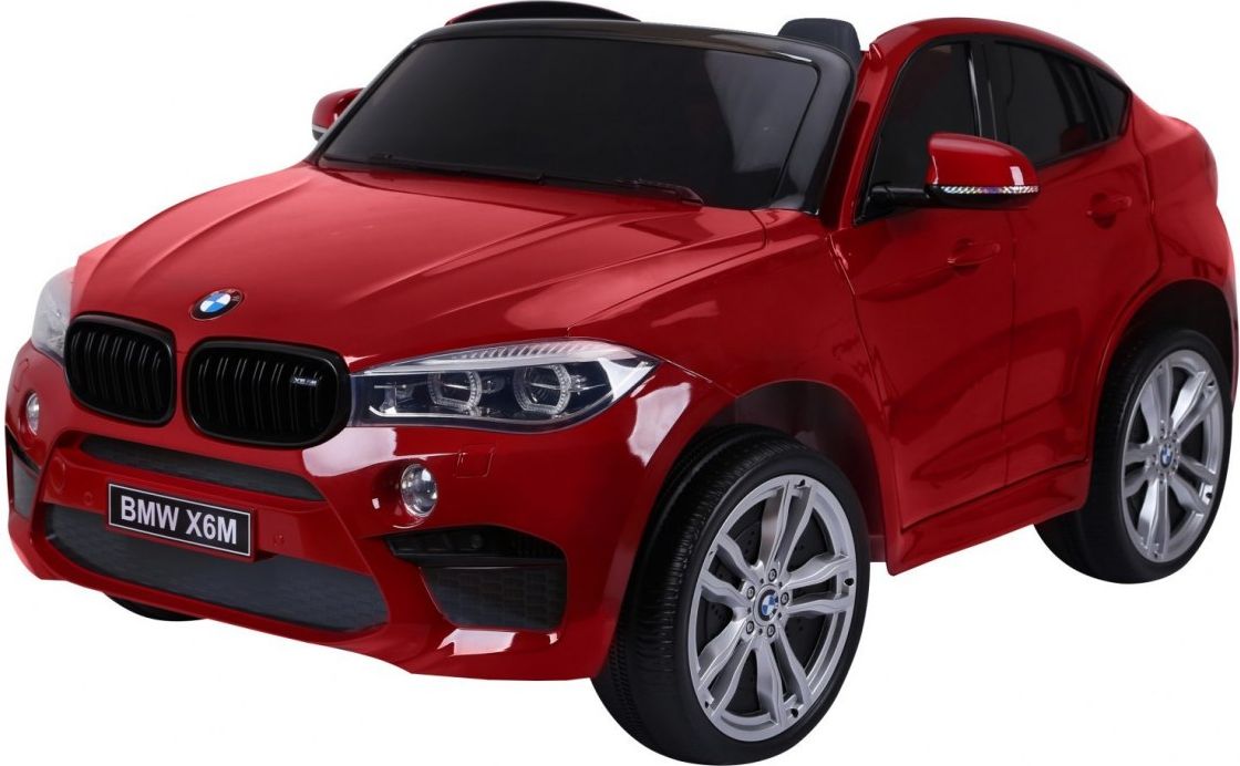 Elektrické autíčko BMW X6 M, 2 místné lakované - červené - obrázek 1
