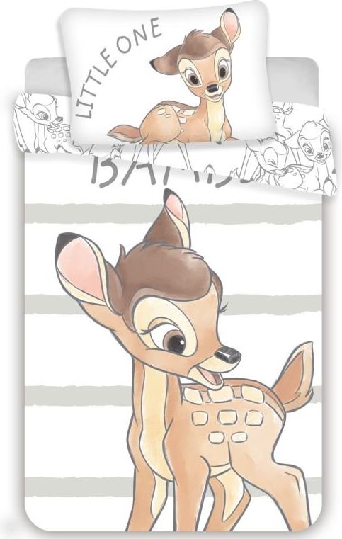 JERRY FABRICS Povlečení do postýlky Bambi stripe baby Bavlna, 100/135, 40/60 cm - obrázek 1