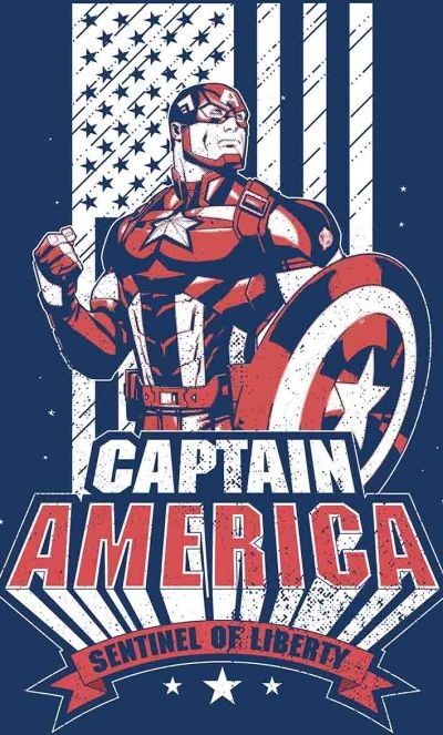 FARO Osuška Avengers Kapitán Amerika Bavlna Froté, 70/140 cm - obrázek 1
