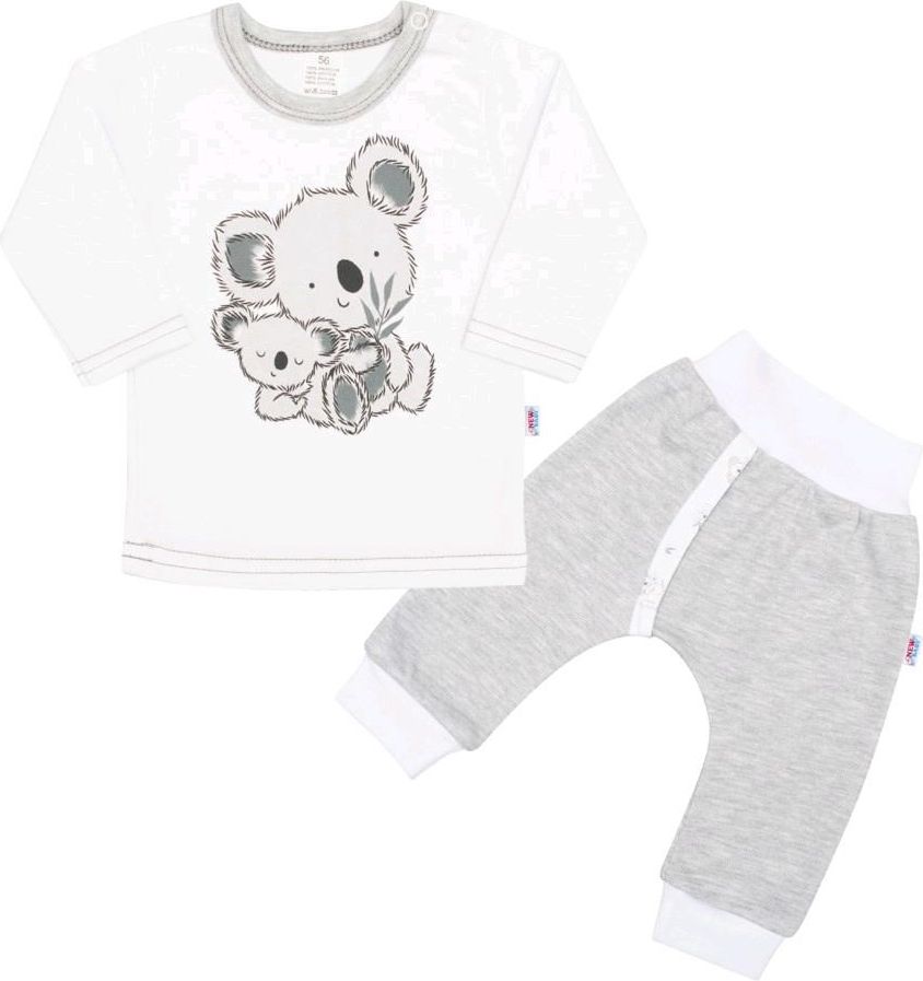 NEW BABY Kojenecké tričko s dlohým rukávem a tepláčky New Baby Koala Bears Šedá 86 (12-18m) - obrázek 1