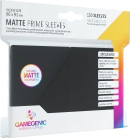 Gamegenic Obaly na karty Matte Prime Sleeves Black - 100 ks - obrázek 1