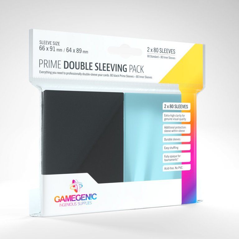 Gamegenic Obaly na karty Prime Double Sleeving Pack (2x80 ks) - obrázek 1
