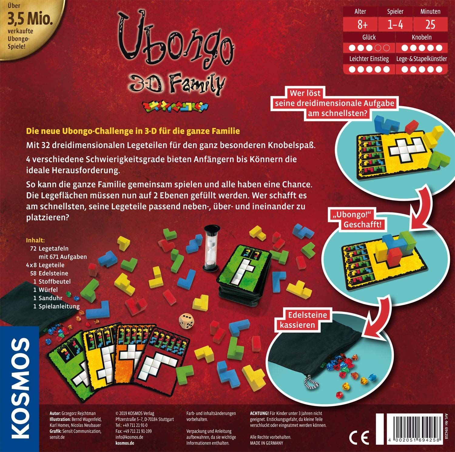 KOSMOS Ubongo 3D Family - DE - obrázek 2
