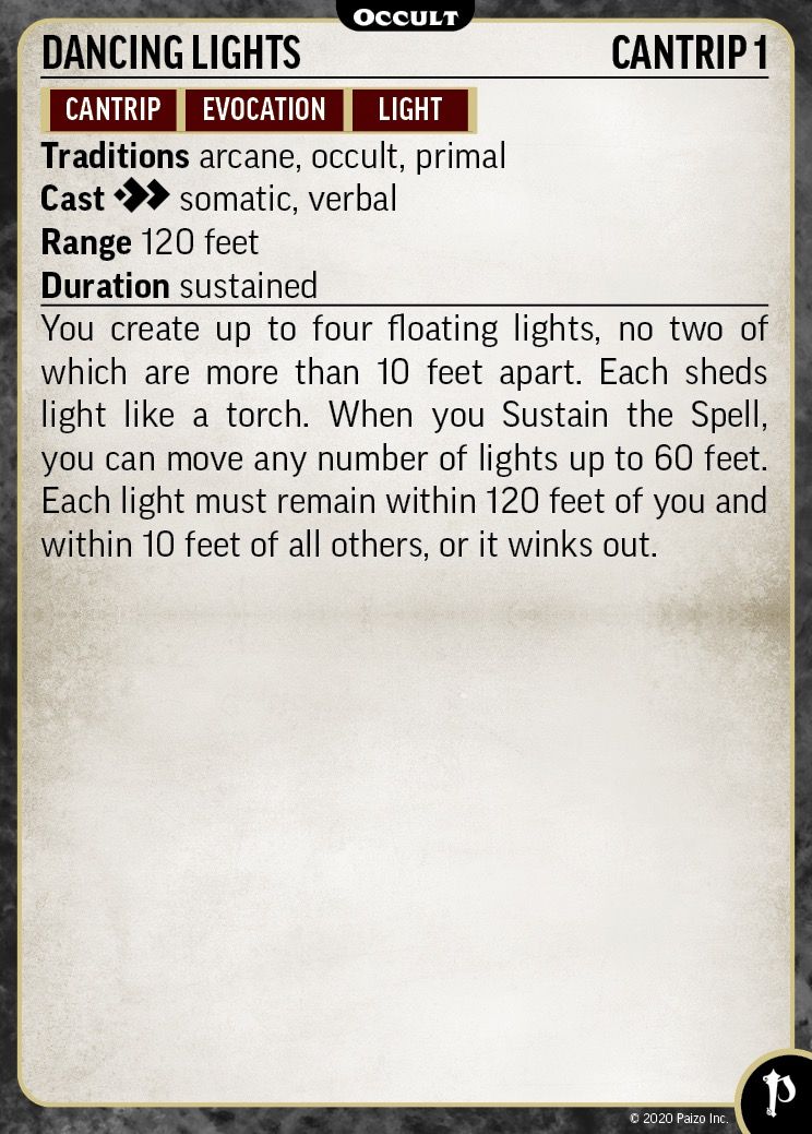Paizo Publishing Pathfinder Spell Cards: Occult - obrázek 2