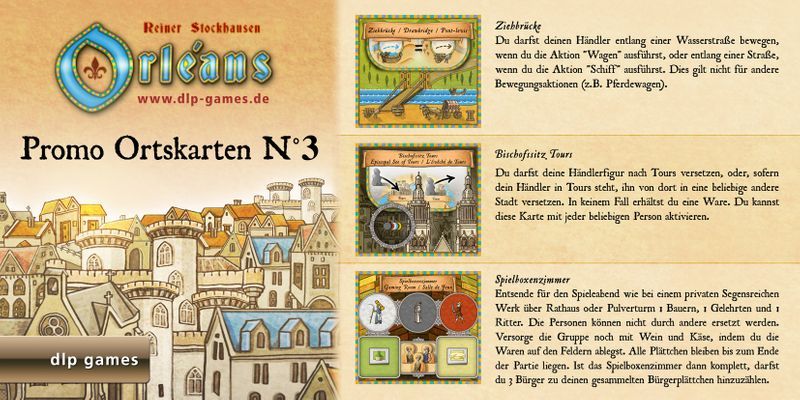 dlp Games Orléans: Ortskarten Promo Edition 3 - obrázek 1