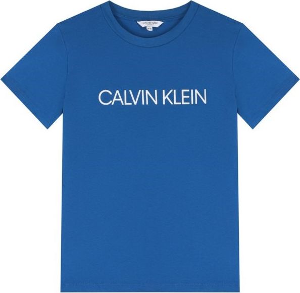 Calvin Klein modré chlapecké tričko Tee - 12-14 - obrázek 1