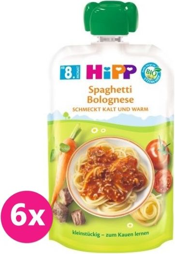 6 x HiPP BIO Boloňské špagety od uk. 7. měsíce, 130 g - obrázek 1