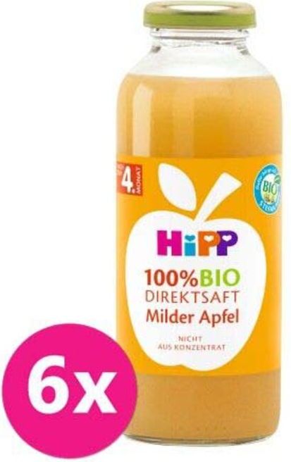 6x HiPP 100 % Bio Juice Jablečná šťáva - obrázek 1