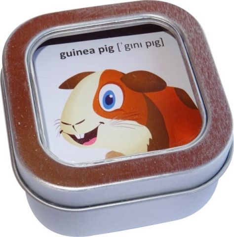 Pexeso Zvířátka 64 karet v plechové krabičce - obrázek 3