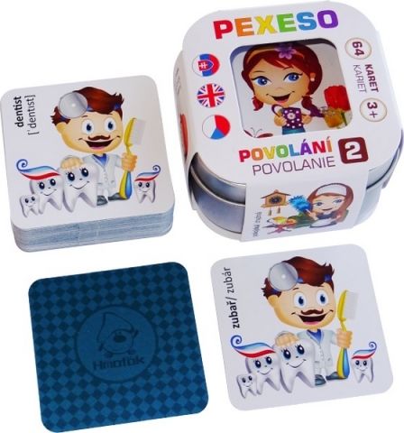 Pexeso Povolání 2, 64 karet v plechové krabičce - obrázek 2