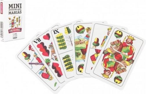 Mariáš MINI dvouhlavý společenská hra karty 32ks - obrázek 1