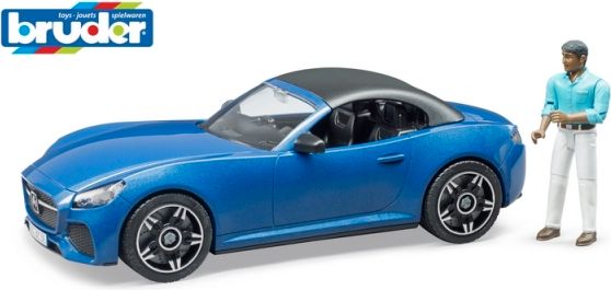 Bruder 3481 Sportovní auto Dodge s figurkou - obrázek 1