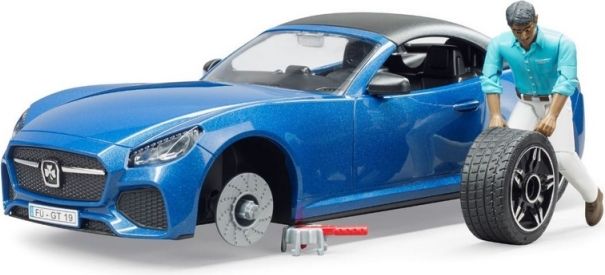 Bruder 3481 Sportovní auto Dodge s figurkou - obrázek 4