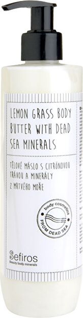 Tělové máslo s citrónovou trávou a minerály z Mrtvého moře (Lemon Grass Body Butter with Dead Sea Minerals) 300 ml - obrázek 1