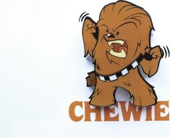 3D Mini světlo EP7 - Star Wars Chewie - obrázek 1