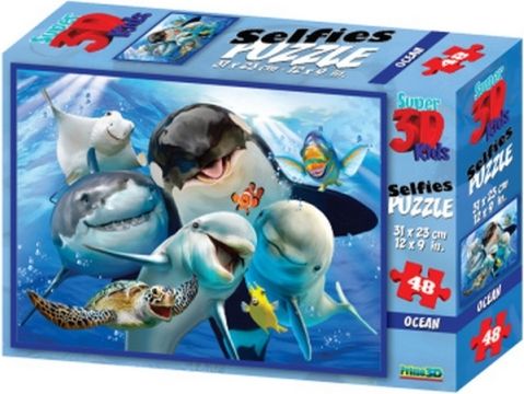 3D Puzzle Podmořské selfie 48 dílků - obrázek 1