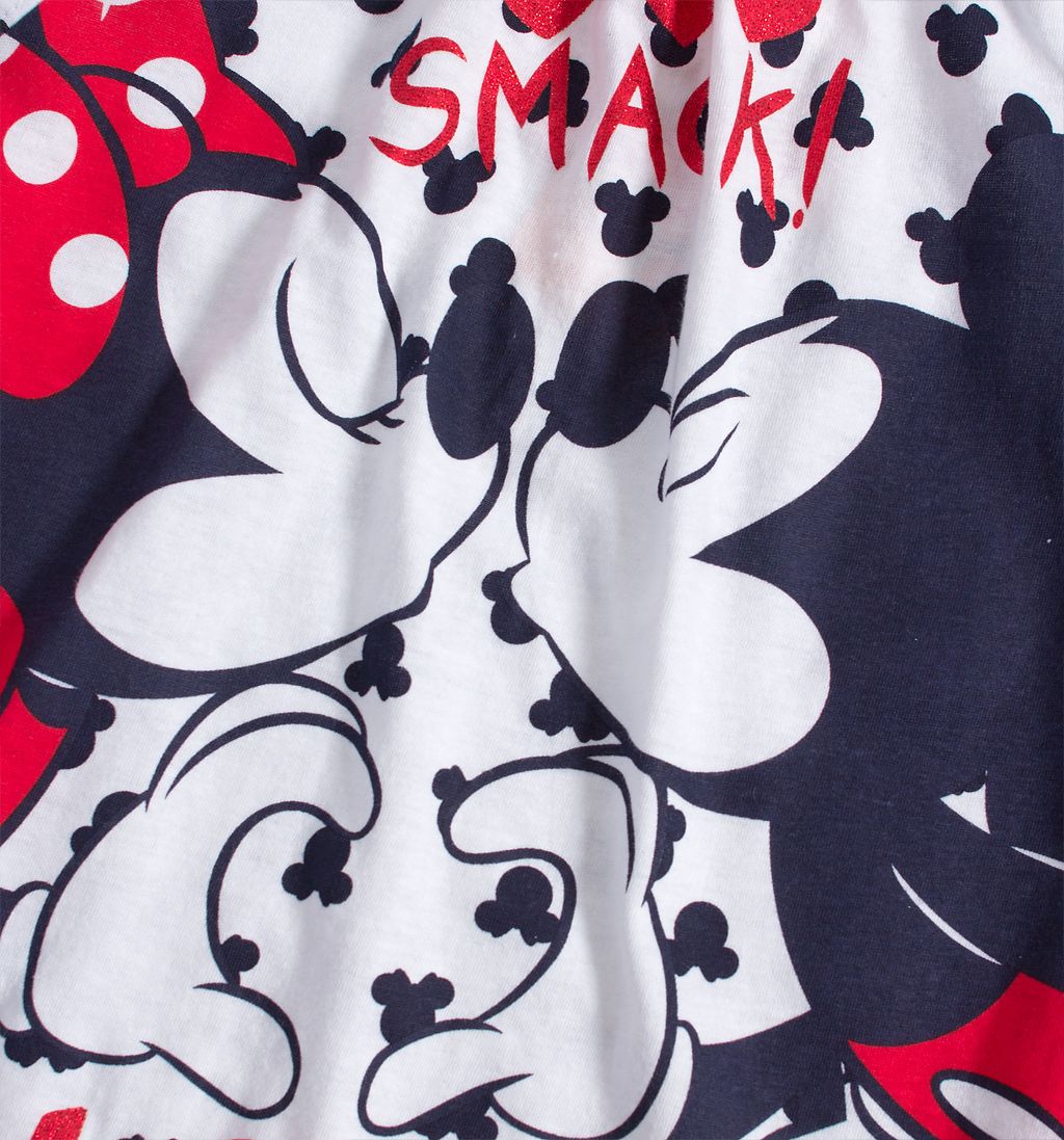 DISNEY MINNIE Dívčí noční košile DISENY MINNIE LOVE YOU modrý potisk Velikost: 116 - obrázek 2