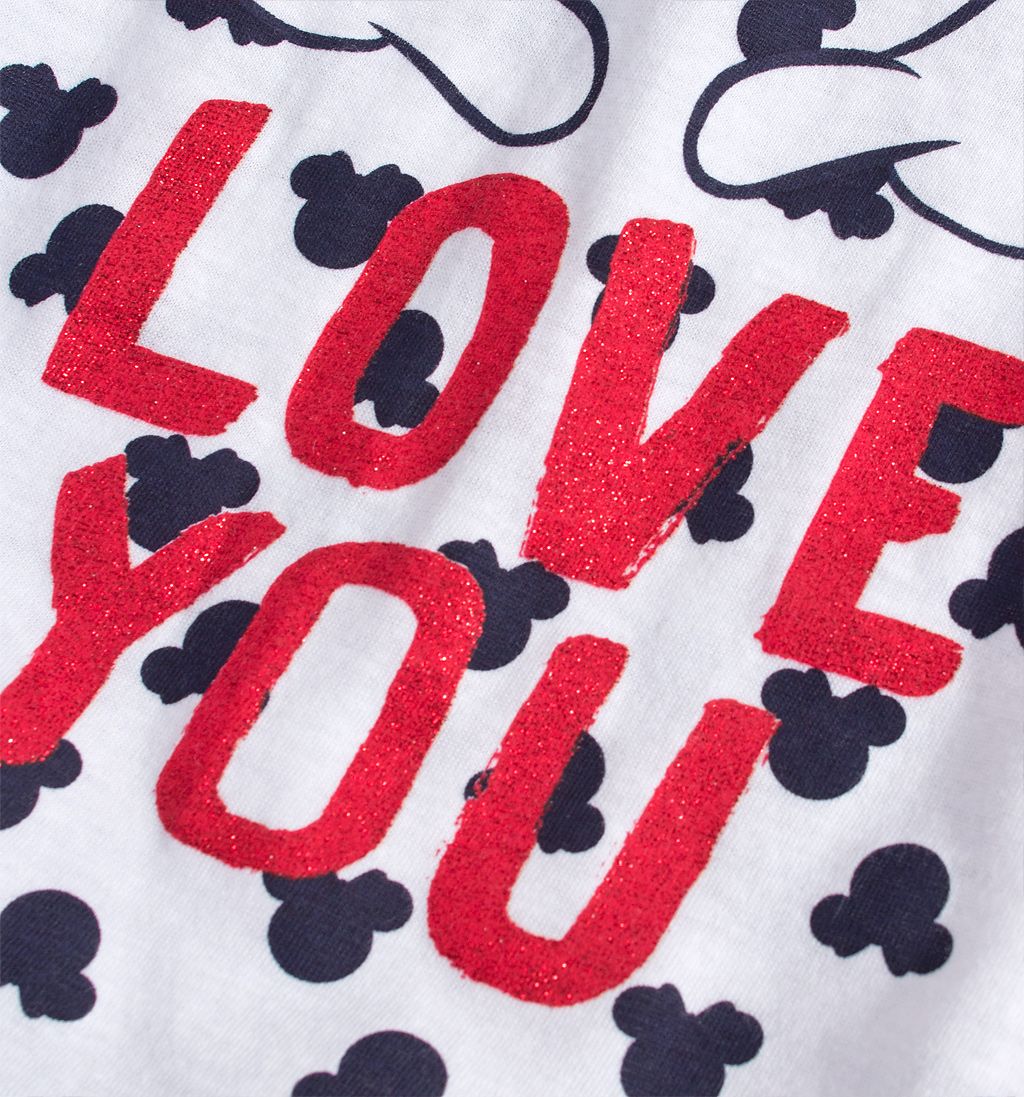 DISNEY MINNIE Dívčí noční košile DISENY MINNIE LOVE YOU modrý potisk Velikost: 116 - obrázek 4
