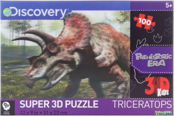 3D Puzzle Triceratops 100 dílků - obrázek 1