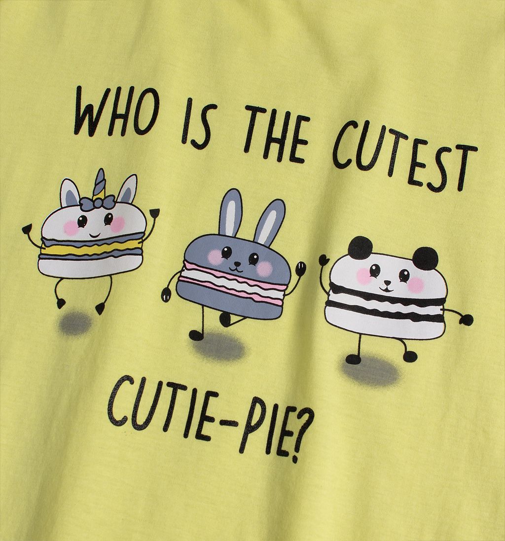 GLO STORY Dívčí tričko GLO-STORY CUTIE PIE žluté Velikost: 134 - obrázek 2