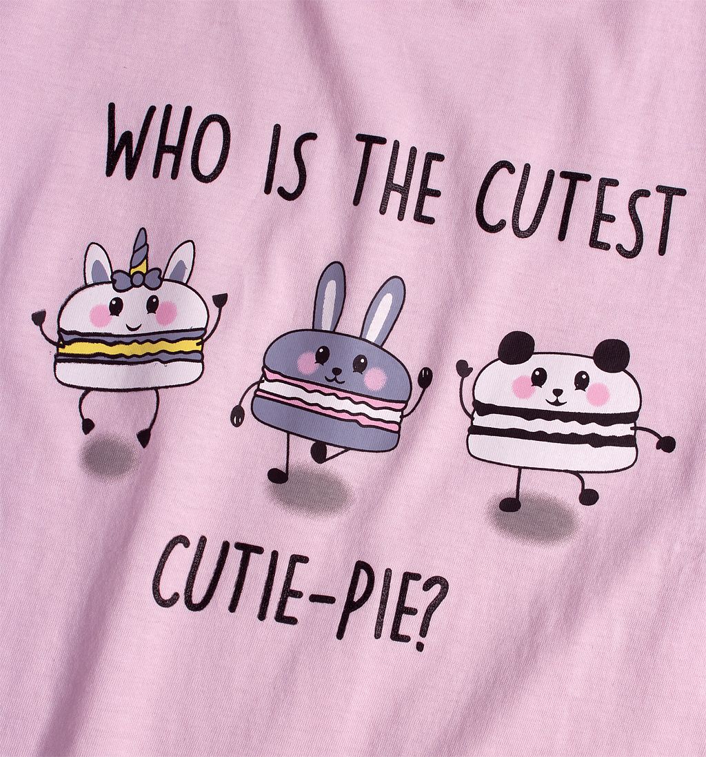 GLO STORY Dívčí tričko GLO-STORY CUTIE PIE růžové Velikost: 134 - obrázek 2