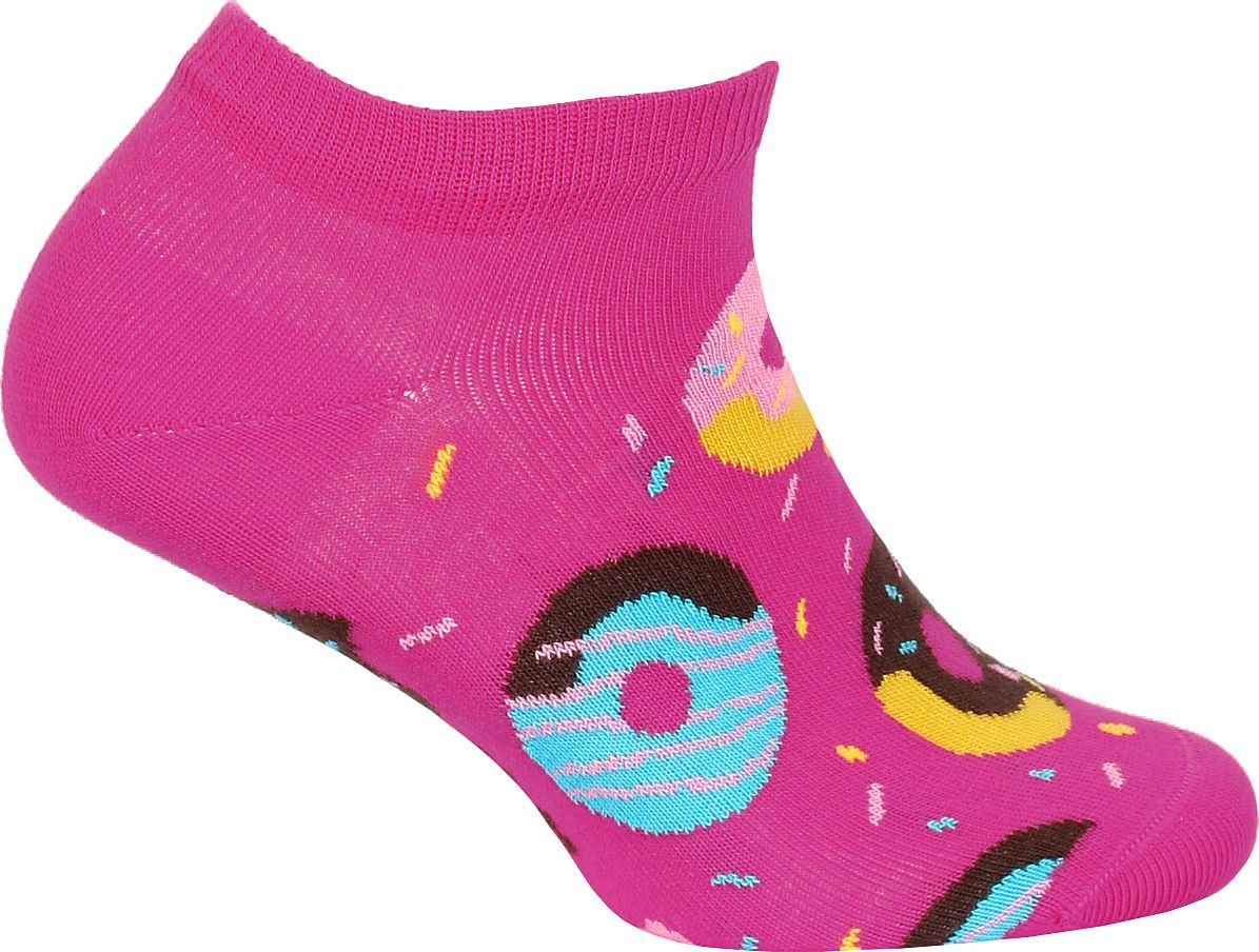 Dívčí kotníkové ponožky WOLA DONUTS růžové Velikost: 21-23 - obrázek 1