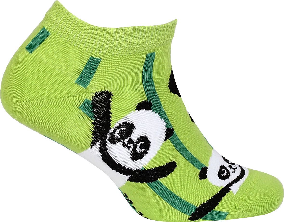 Dětské kotníkové ponožky WOLA PANDA zelené Velikost: 21-23 - obrázek 1