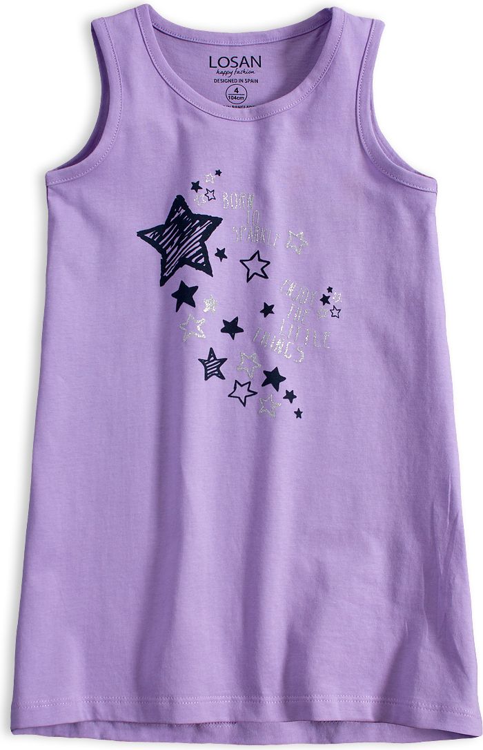 Dívčí letní šaty LOSAN SPARKLE fialové Velikost: 92 - obrázek 1