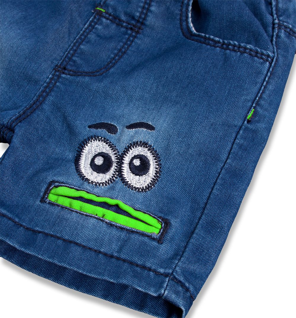 Dětské šortky KNOT SO BAD EYES zelená Velikost: 62 - obrázek 2