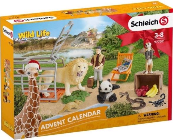Adventní kalendář Schleich 2018 - Africká zvířata-POŠKOZENÝ OBAL! - obrázek 1