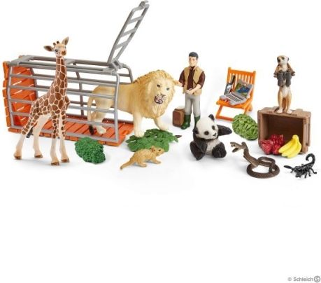 Adventní kalendář Schleich 2018 - Africká zvířata-POŠKOZENÝ OBAL! - obrázek 2