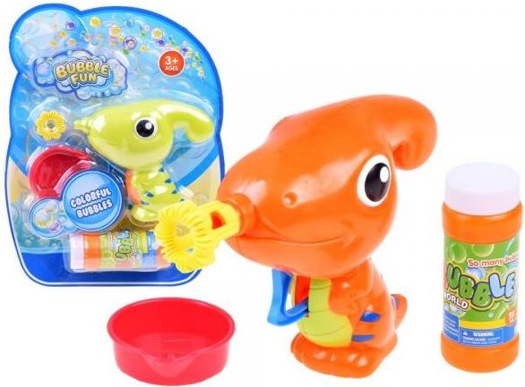 Bublifuk - dinosaurus - oranžová