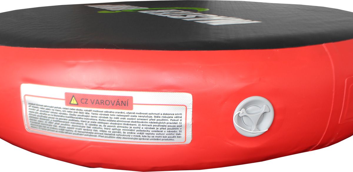 Airspot MASTERJUMP odrazový můstek průměr 100 x 20 cm - černá - červená - obrázek 4