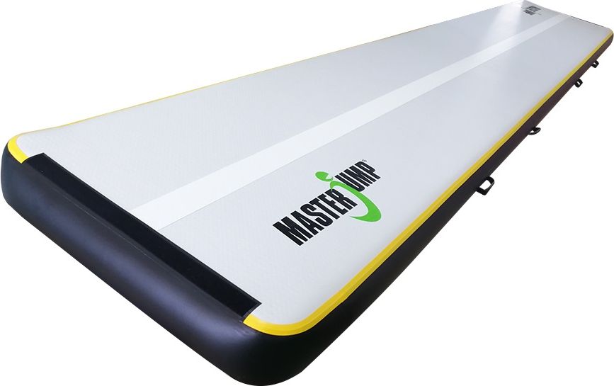 Airtrack MASTERJUMP nafukovací žíněnka 600 x 150 x 20 cm - šedá - černá - obrázek 2