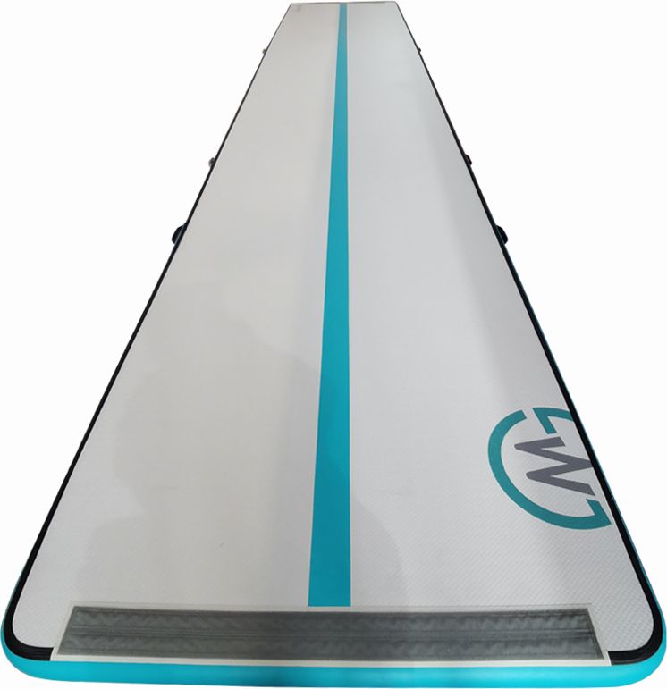 Airtrack MASTER S-Pro nafukovací žíněnka 800 x 150 x 10 cm - šedá - modrozelená - obrázek 2
