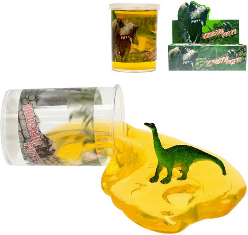 Zábavný sliz set s dinosaurem 8cm v kelímku různé druhy - obrázek 1