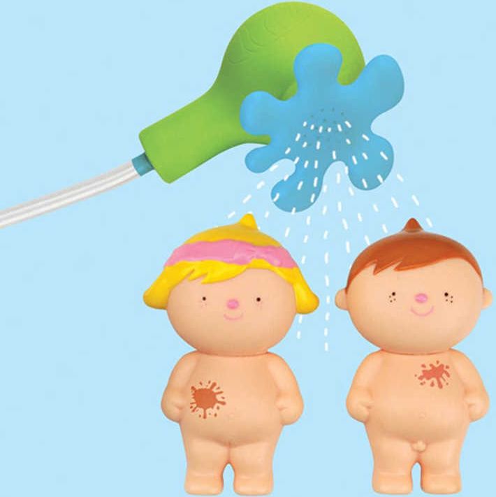 K´S KIDS Baby koupání s Waynem a Julií set 2 panenky se sprchou do vany - obrázek 5