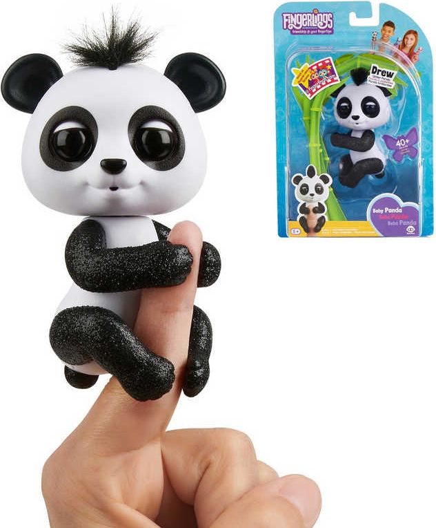 Fingerlings Baby Panda zvířátko interaktivní na prst na baterie různé barvy Zvuk - obrázek 1