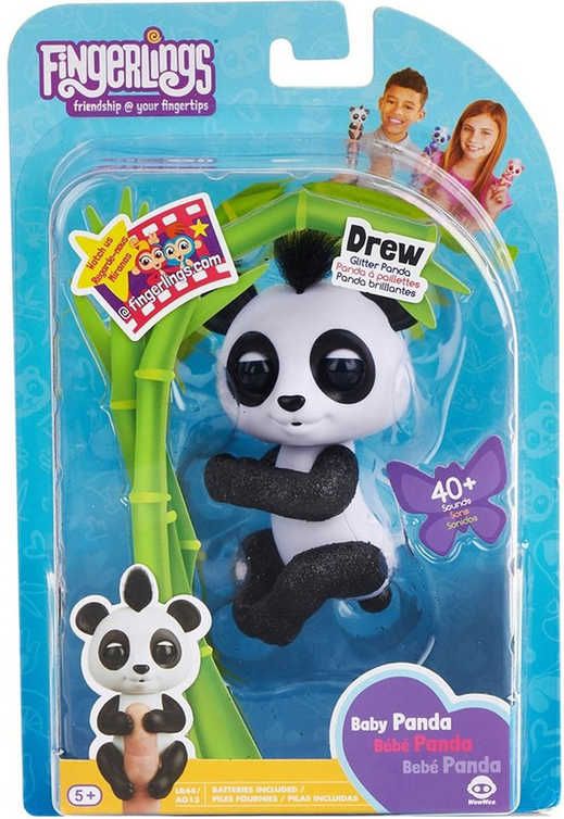 Fingerlings Baby Panda zvířátko interaktivní na prst na baterie různé barvy Zvuk - obrázek 2
